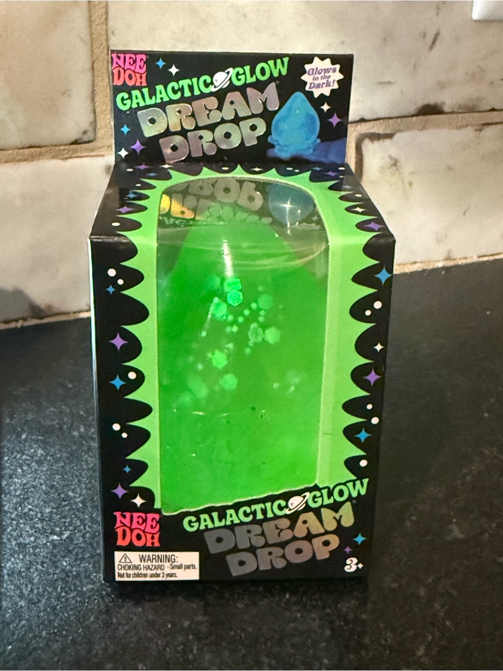 NeeDoh Galactic Glow Dream Drop - Green